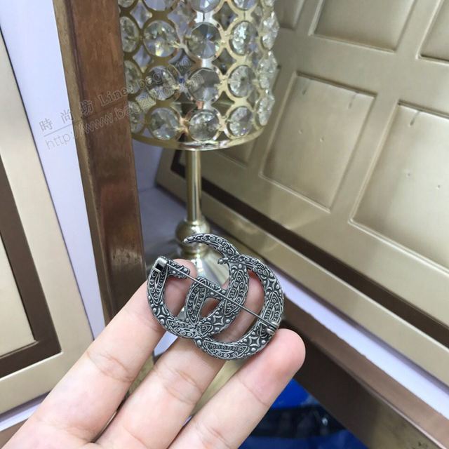 GUCCi飾品 古馳新款復古胸花 Gucci胸針  zgbq1127